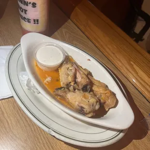 a plate of food on a table