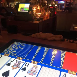 a video poker game
