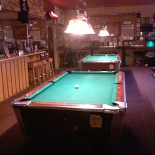 Pool tables only $.25 a game.  WOW !!