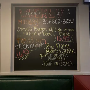 Great daily specials