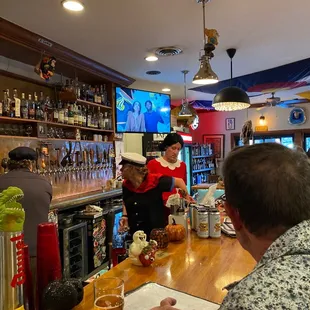 Popeye and olive oyl