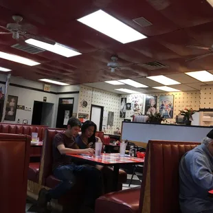 Typical diner decor
