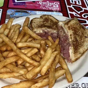 The New Rueben sandwich with fries! Sooo good