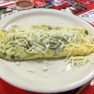 Mushroom and spinach omelette spot on!