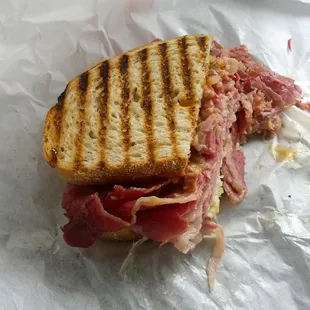 Half a Reuben left...the other half was smaller. It was good enough but $10 something felt expensive.