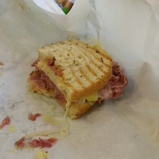 Traditional hit corned beef sandwich