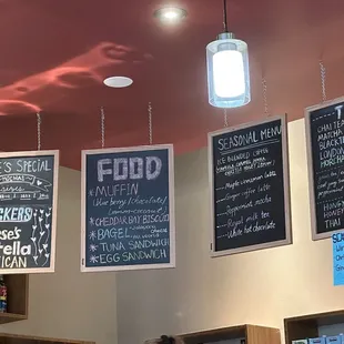 Food, seasonal and tea menu 12.19.23