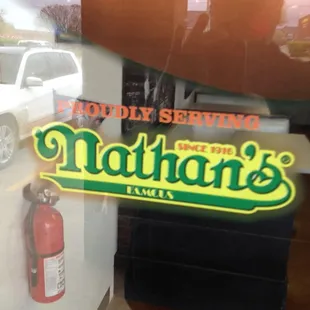 They proudly offer Nathan's dogs or the more local Schwab's hot dogs.