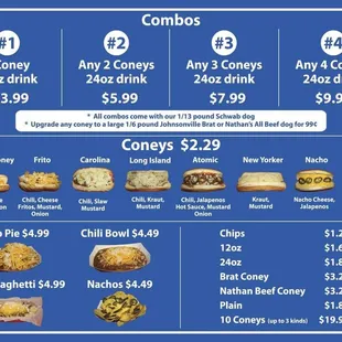 Reasonable prices and lots of options!