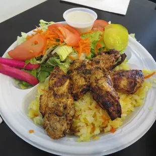 Charbroiled Chicken Plate $9.99 with sweet rice 3/2014