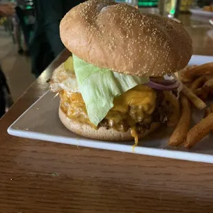 I added the patty and a fried egg.