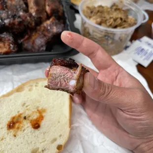 The smoke rings in that rib