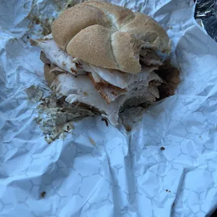 Chicken sandwich! Simply the best food in town and best people I&apos;ve had barbecue all over the country in this rivals in all