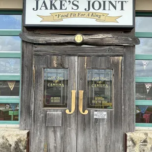 Exterior entrance facing the apron.