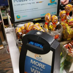 California lottery tickets sold here.