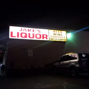 Outside the Liquor Store