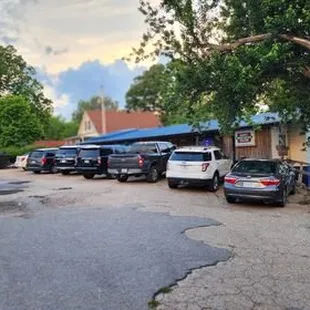 the parking lot