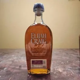 a bottle of elijah craig