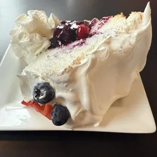 Angel food cake my wonderful wife ordered for our appetizer!