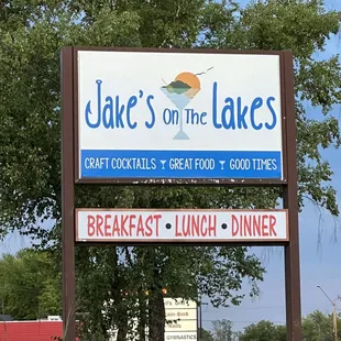 a sign for a restaurant