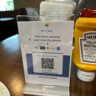 You can pay your check at the table on your phone!