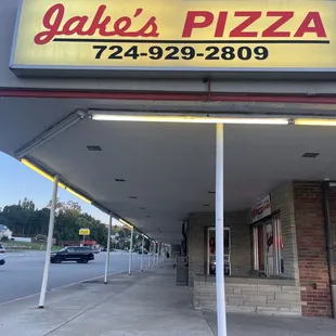 the front of the restaurant