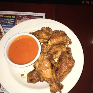 Grilled cajun buffalo ranch wings