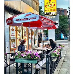 This is Something New! Small PATIO! Nice!