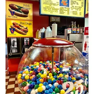 a gumball machine