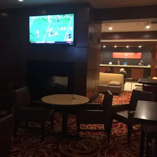 The bar is nice and clean. Good wine list