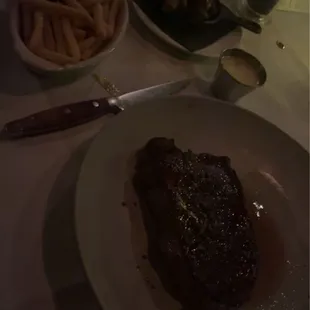 Ny strip and fries... my go-to order at steak places