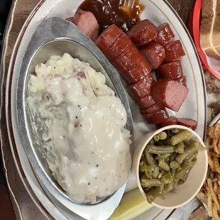 Wife's sausage plate