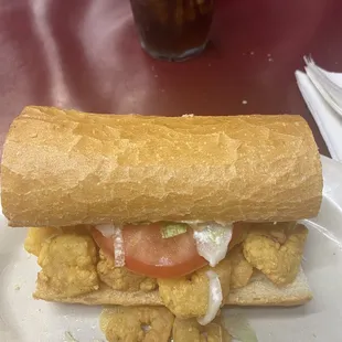 Jakes seafood!! Shrimp Poorboy!!