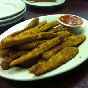 Yummy fried egg plant.  Always a must get app!