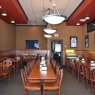 Our party room holds up to 70 people in a private setting.