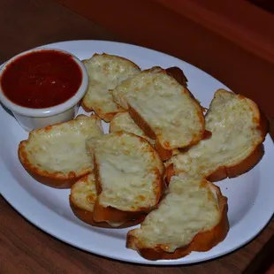 Cheese bread goes great with any pizza!