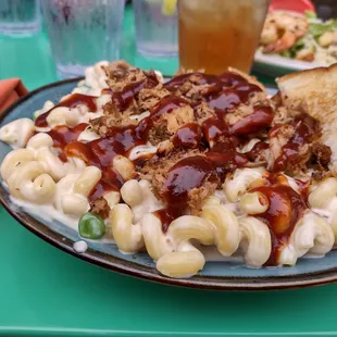 Mac &amp; Cheese with Pulled Pork on top!