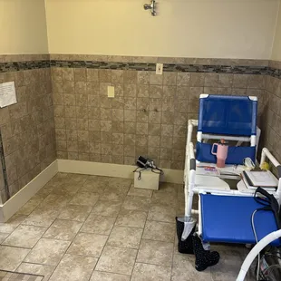 Gutted this nursing home shower room and retiled the whole thing