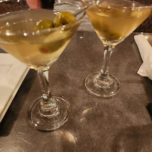 Dirty martinis