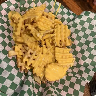 Cheese Waffle Cheese Fries