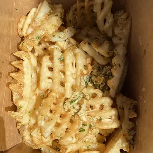 Waffle Garlic Fries
