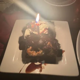 Birthday brownie