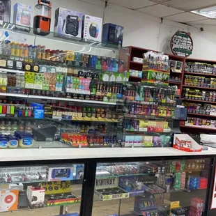 the inside of the store