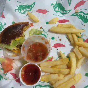 I demolished the burger and fries.... No regrets.....