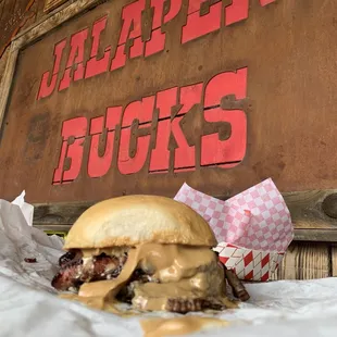 Peanut butter, Brisket, and Jelly sandwich