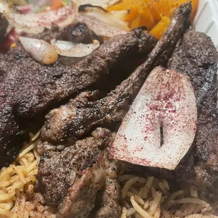 Lamb chops with Pumpkin