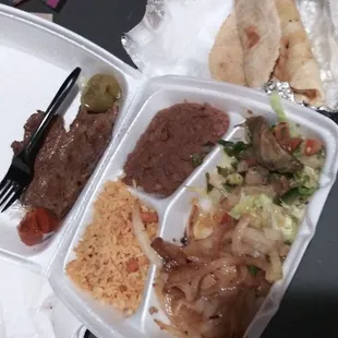 Carne asada plate. Dont bother