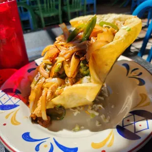 Fajita salad, yummmmm!