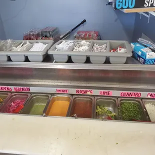 Toppings bar