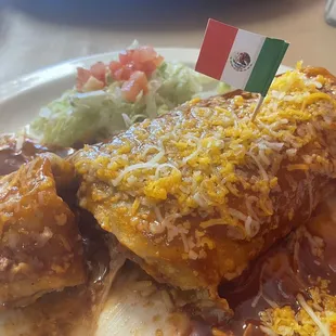 mexican food on a plate